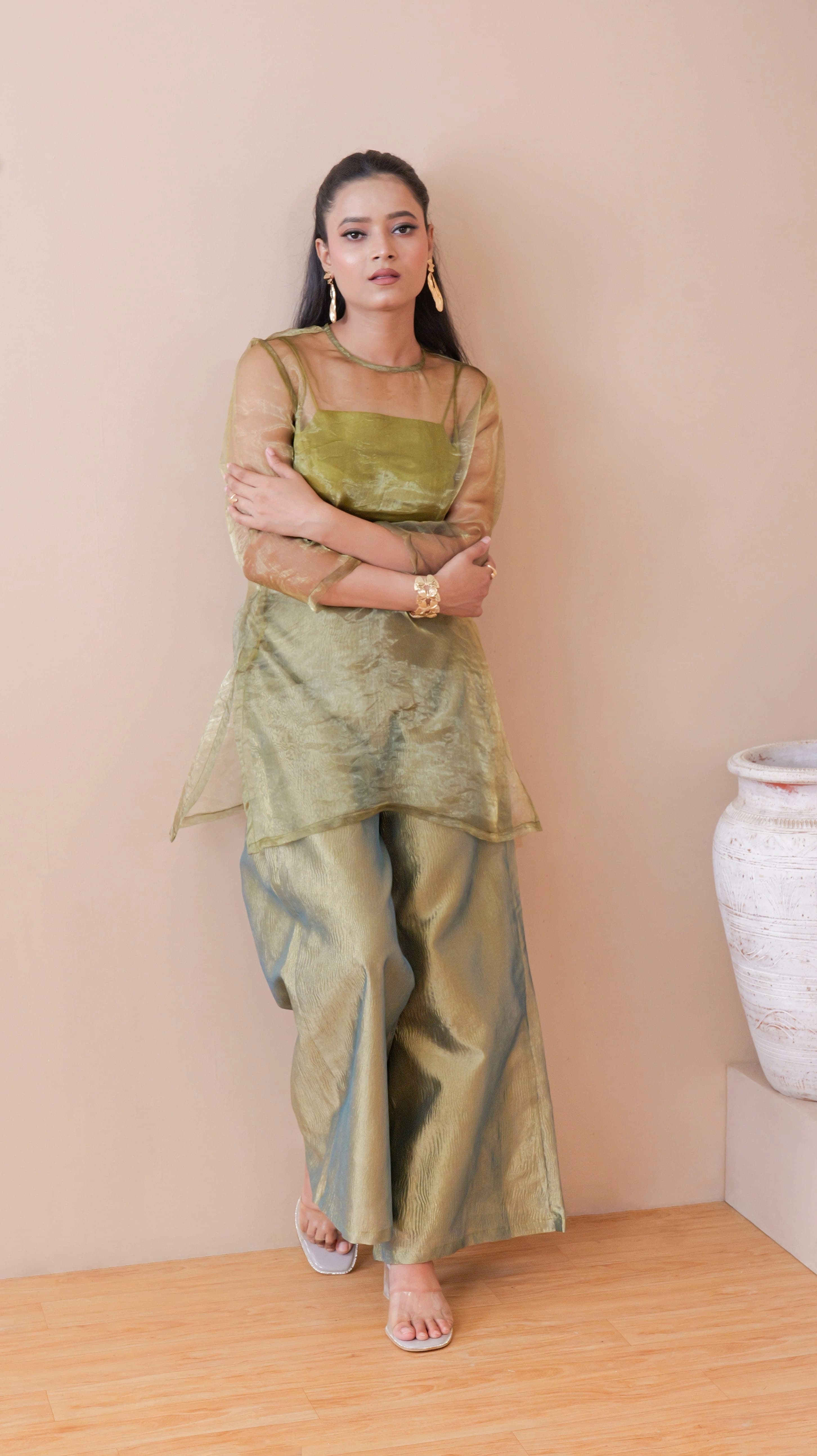 ZYRA TRANSPARENT KURTA SET