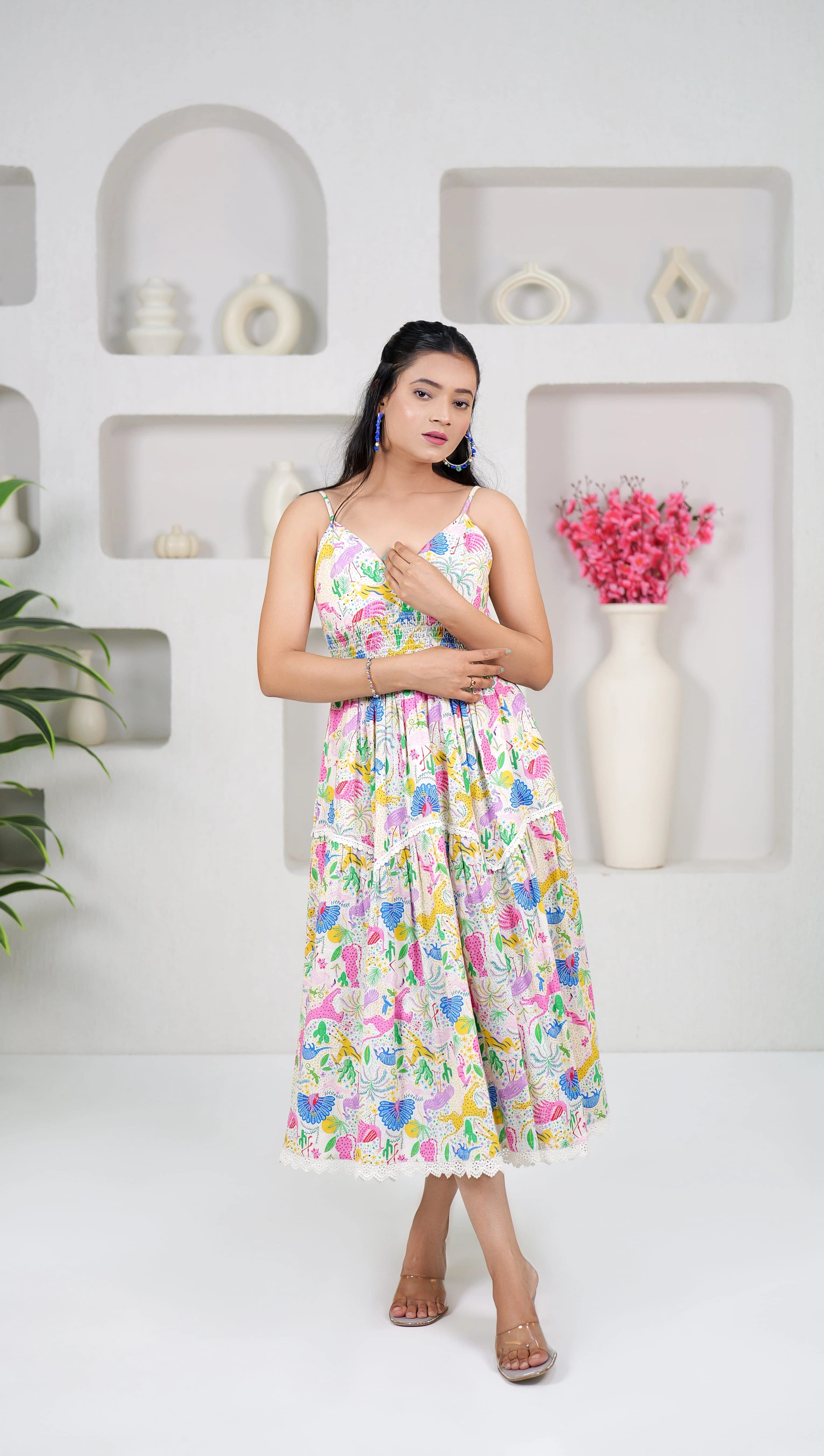 TROPICAL DRIFT DRESS