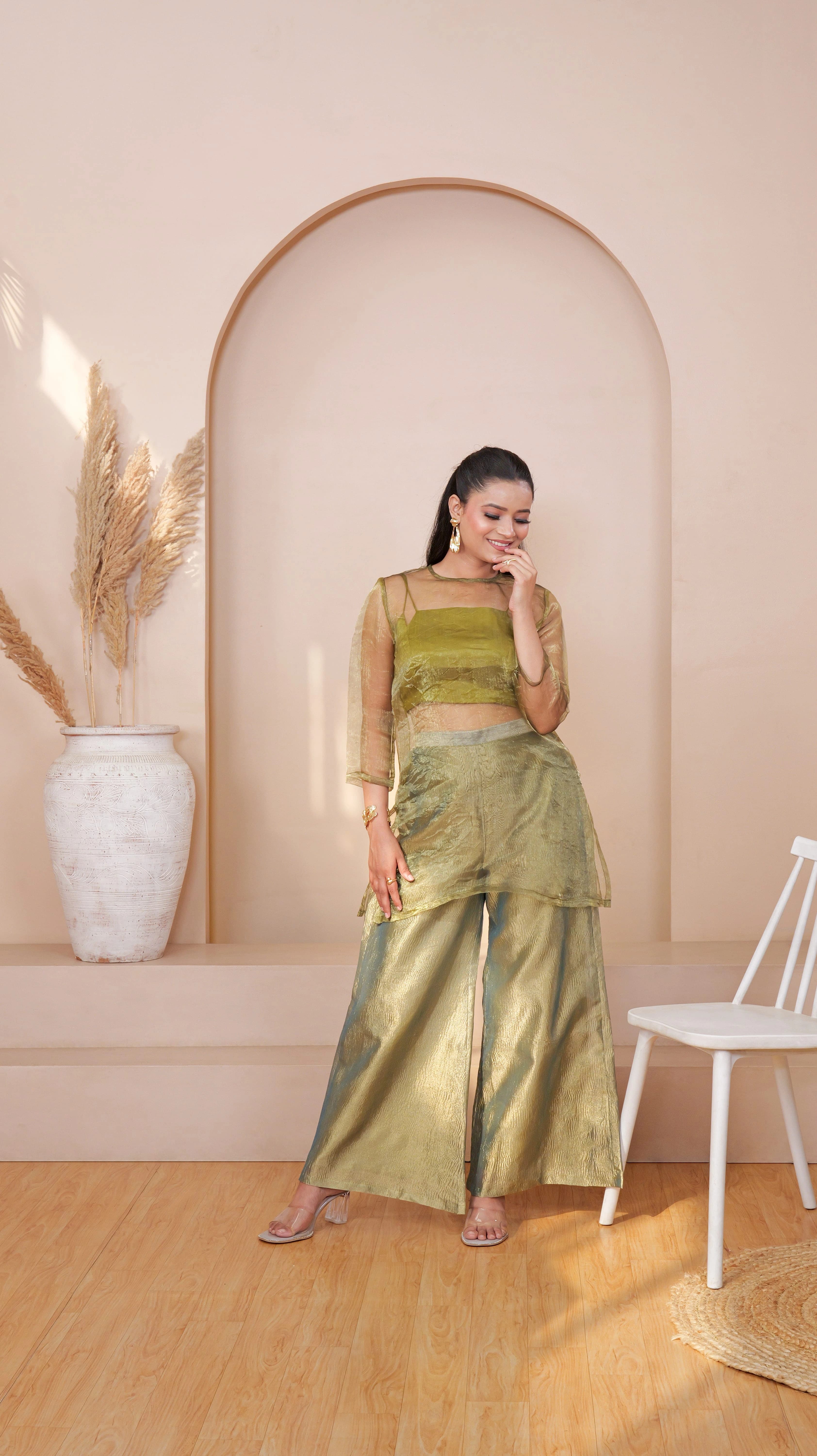 ZYRA TRANSPARENT KURTA SET