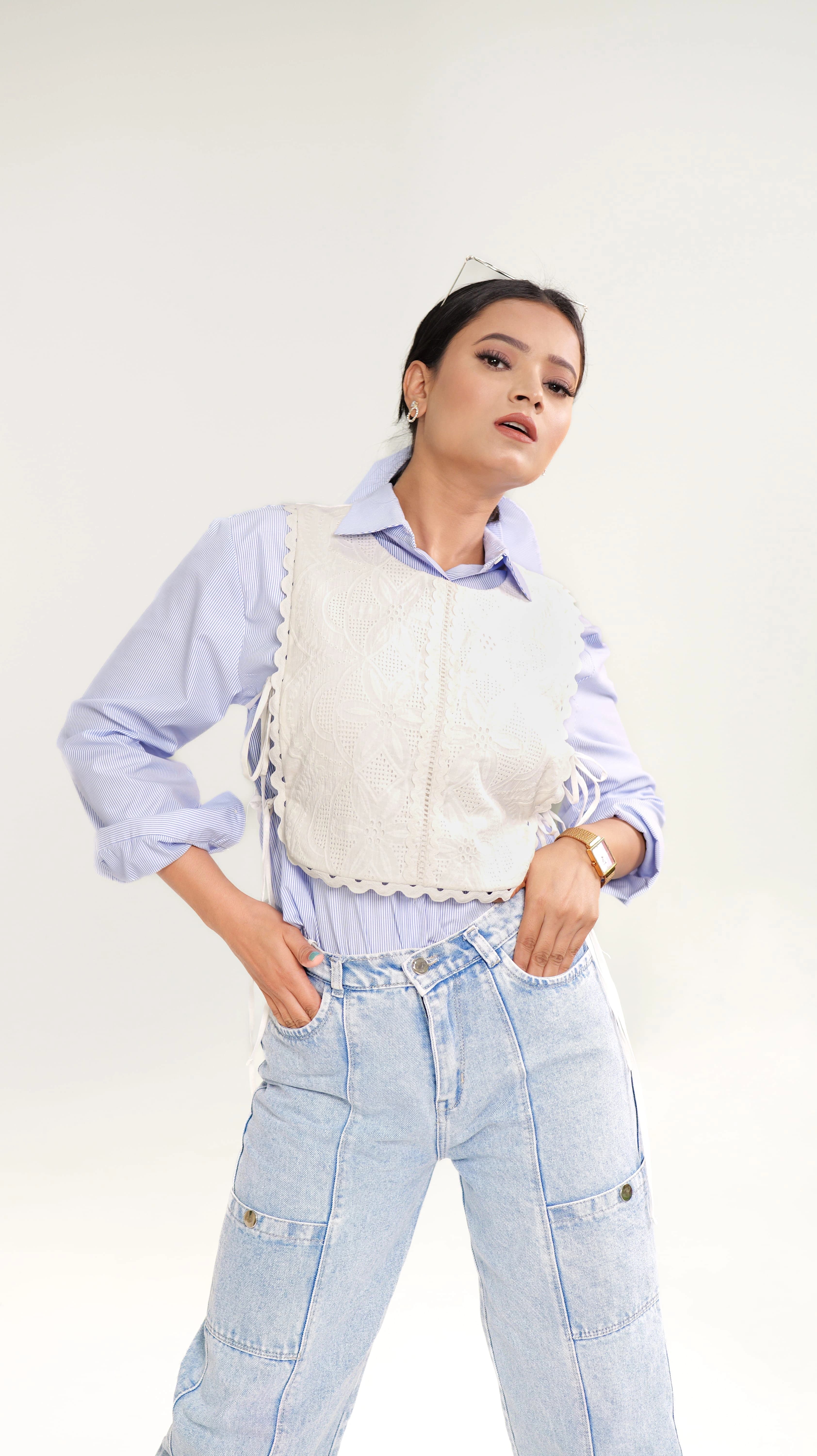 THARA SHIRT WITH CAPE