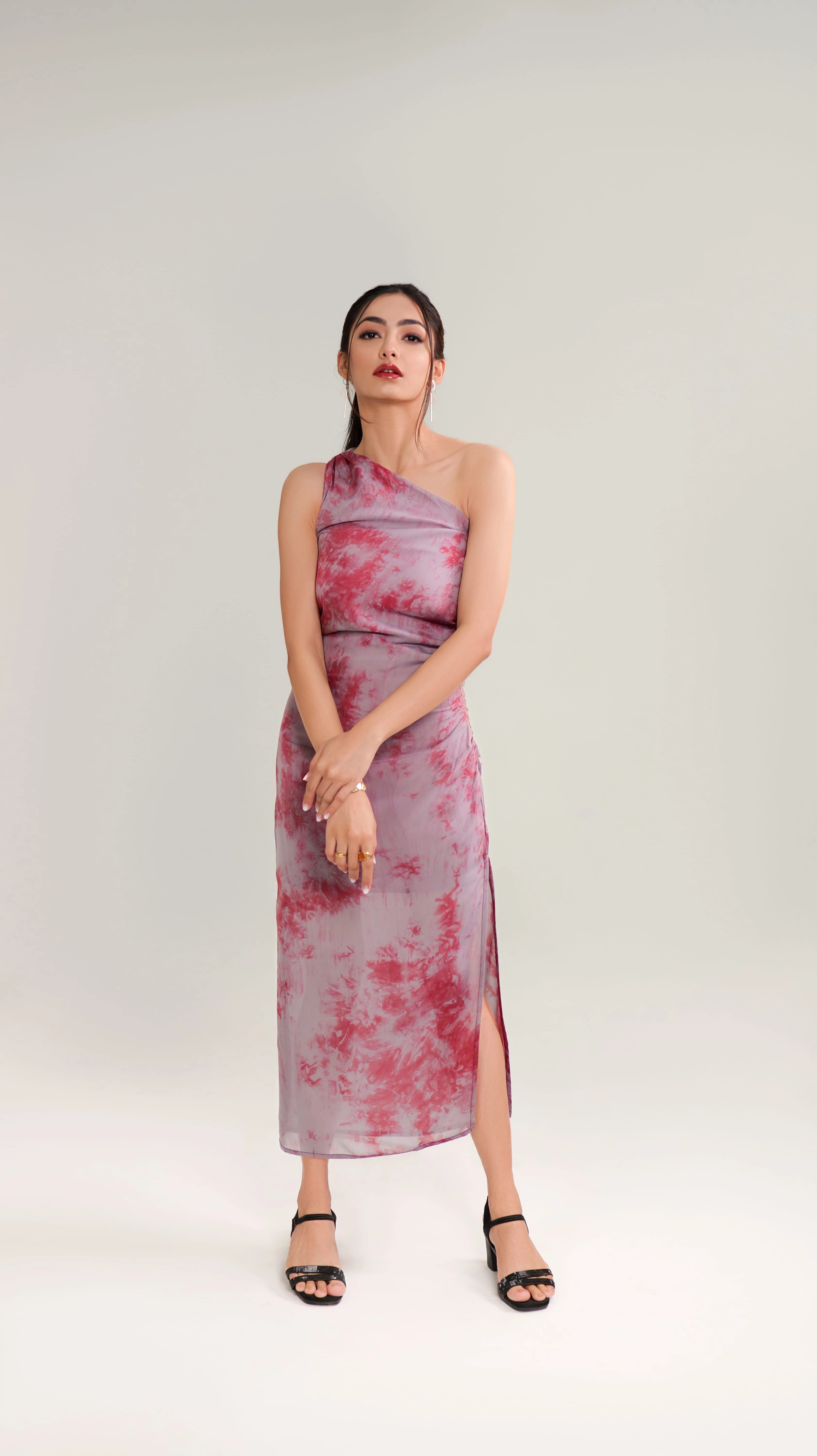 EVE ONE SHOULDER DRESS