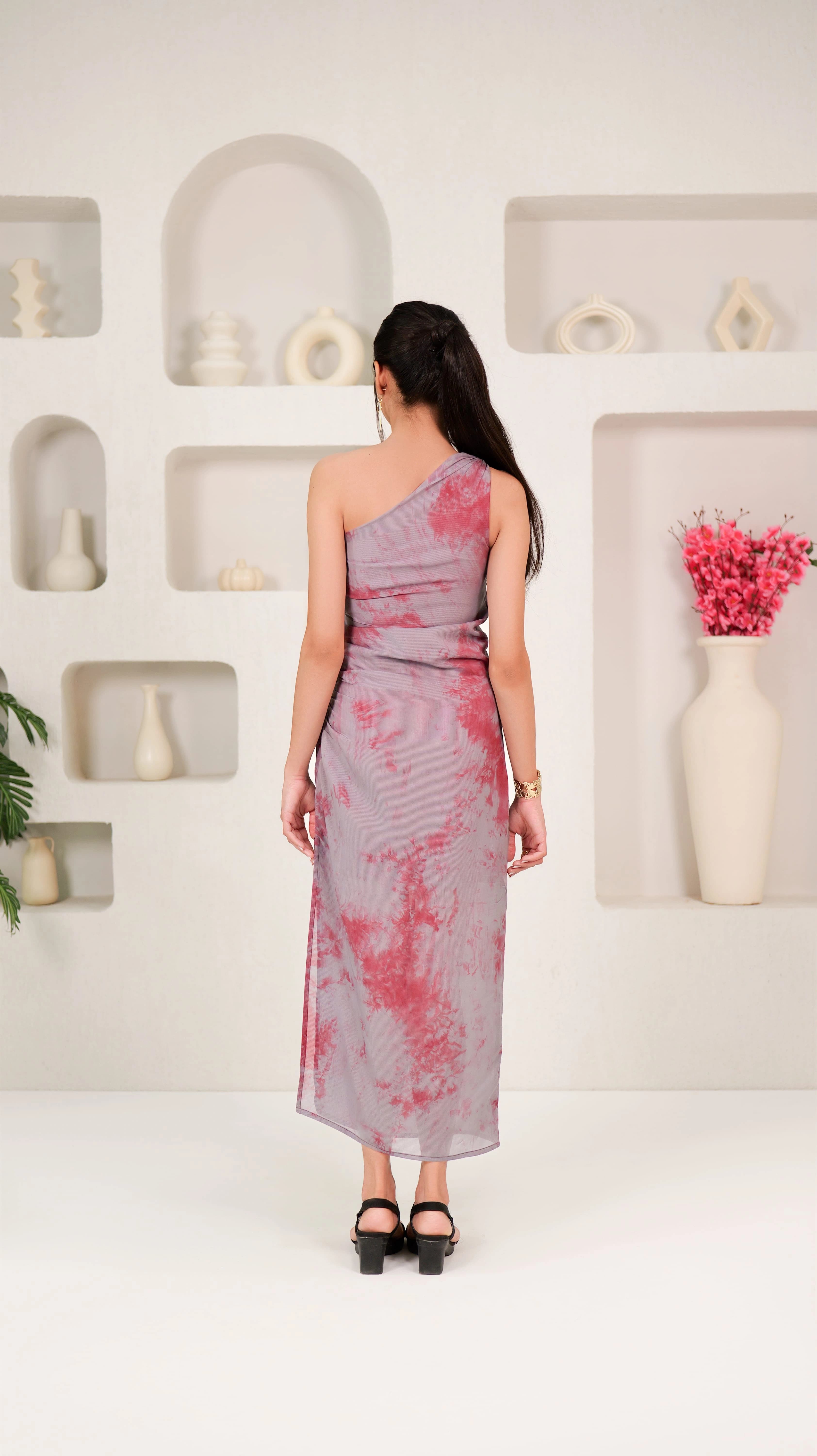 EVE ONE SHOULDER DRESS