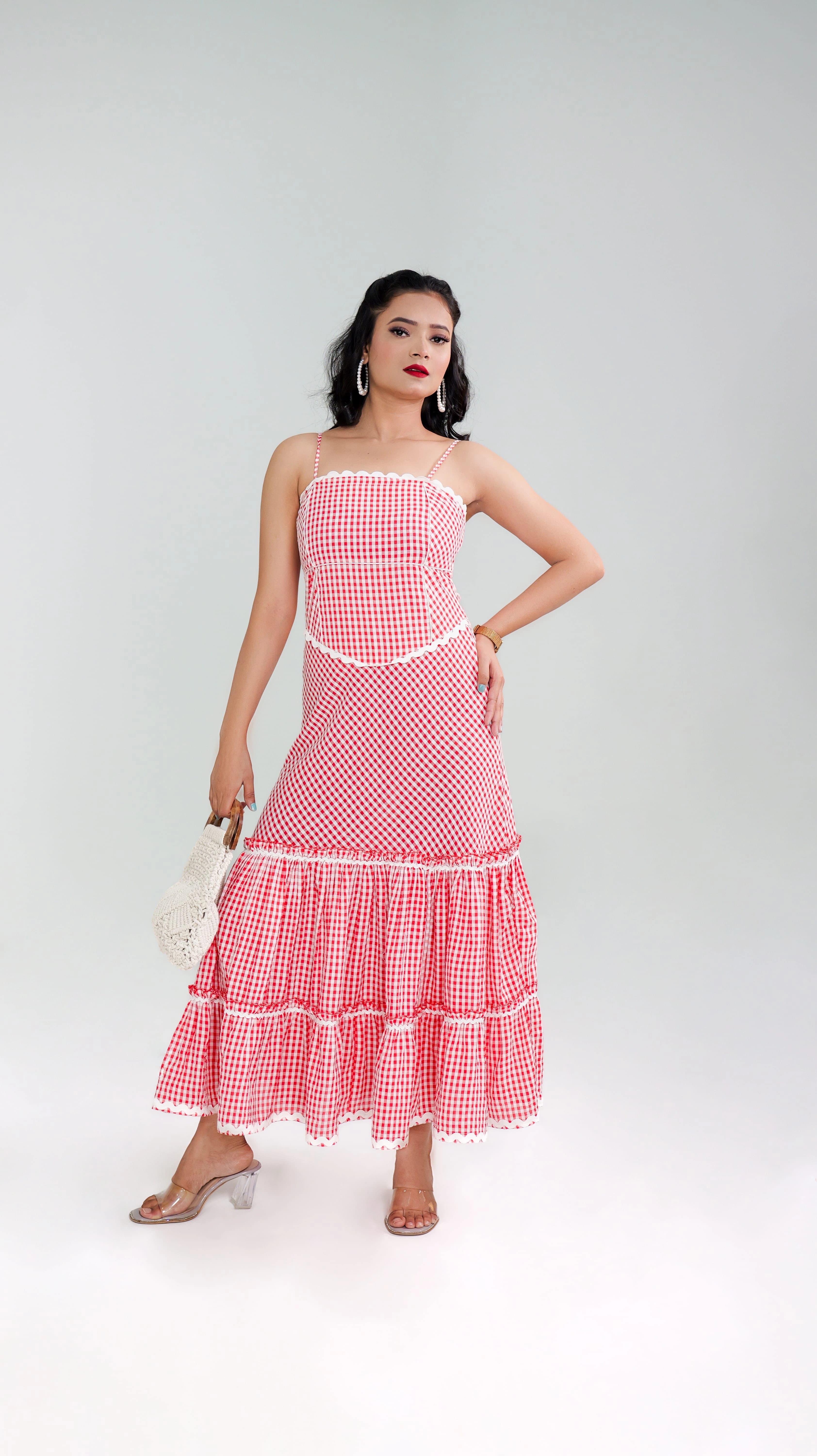 LINEA GINGHAM DRESS