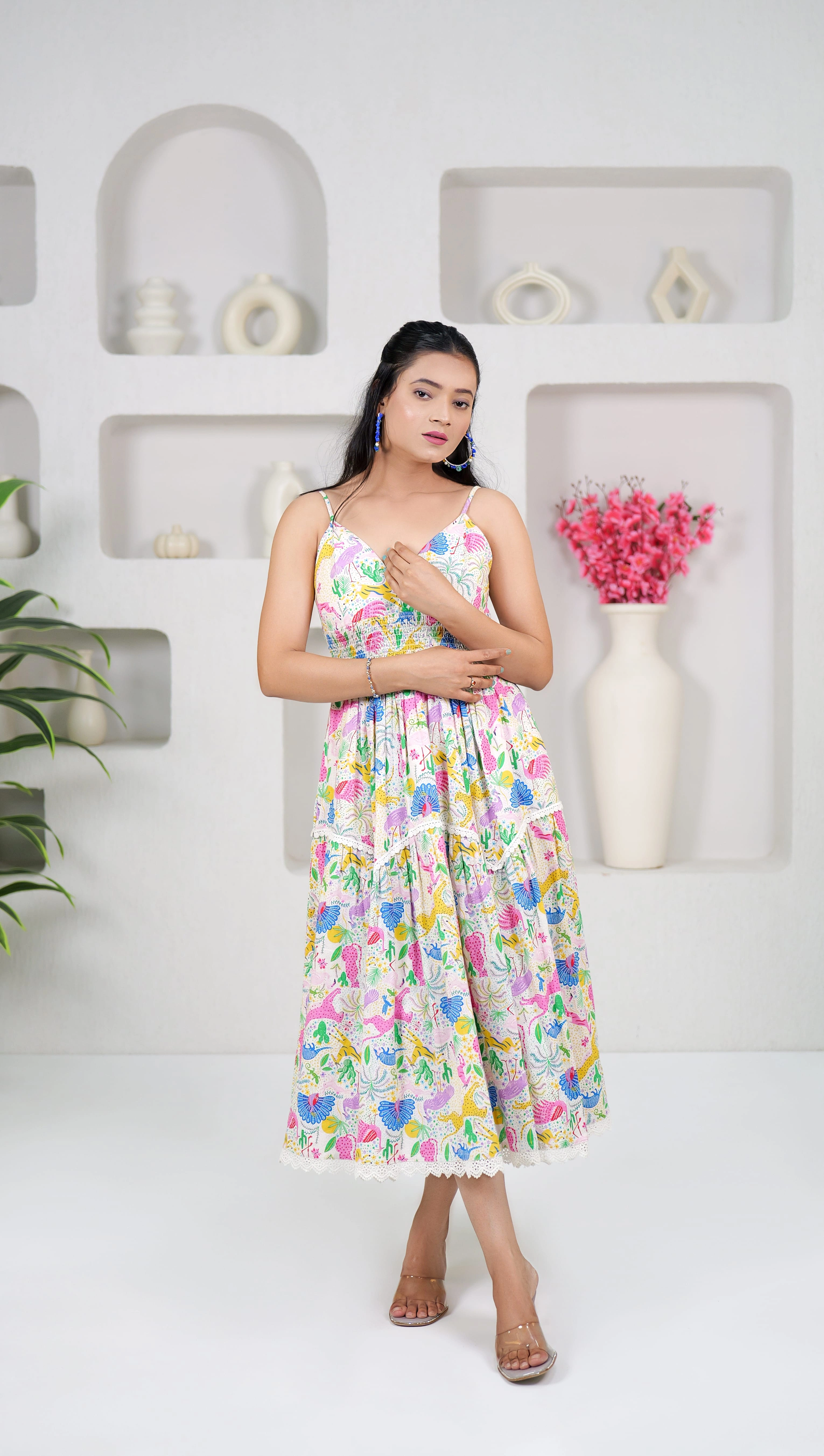 TROPICAL DRIFT DRESS