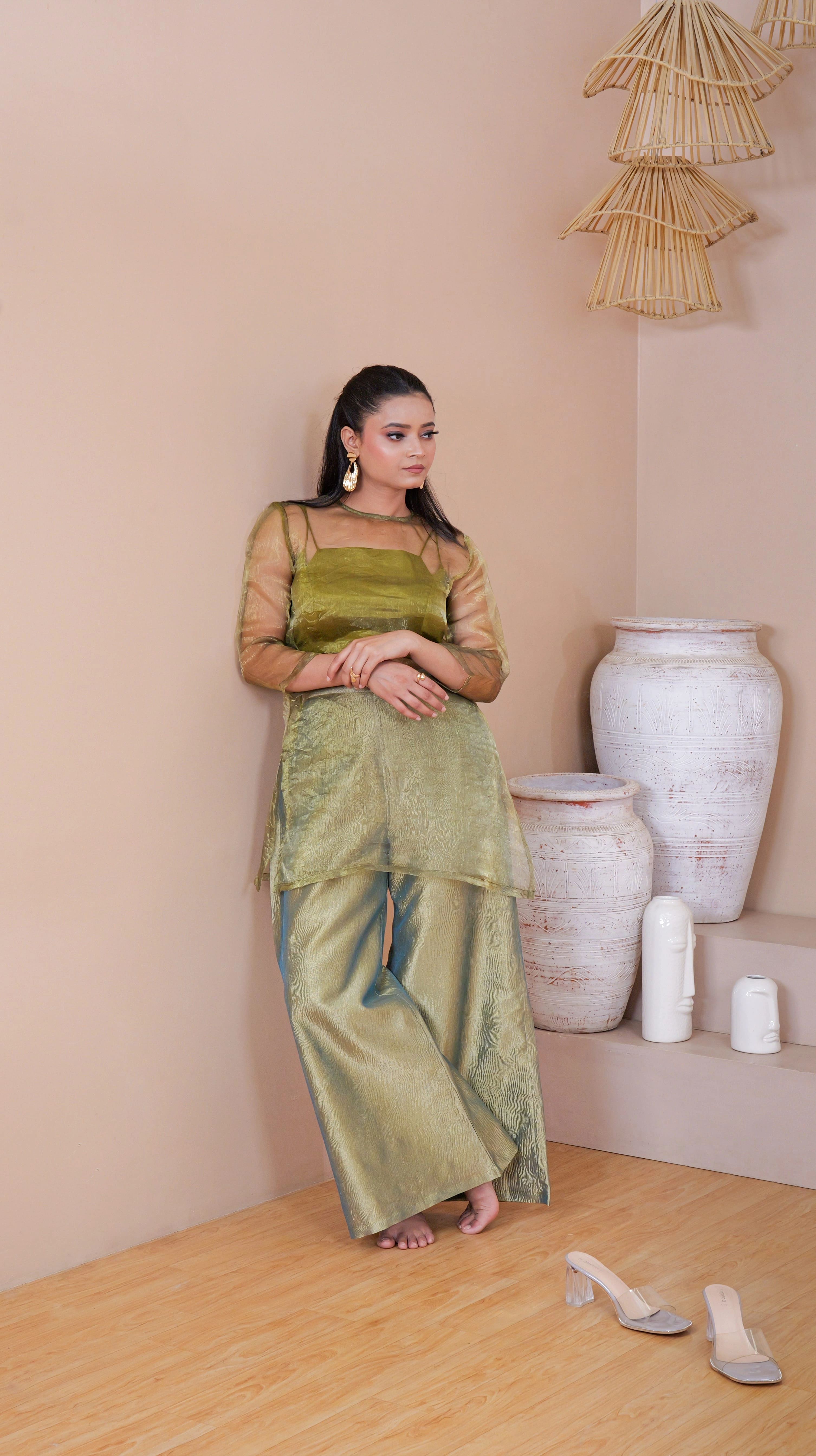 ZYRA TRANSPARENT KURTA SET
