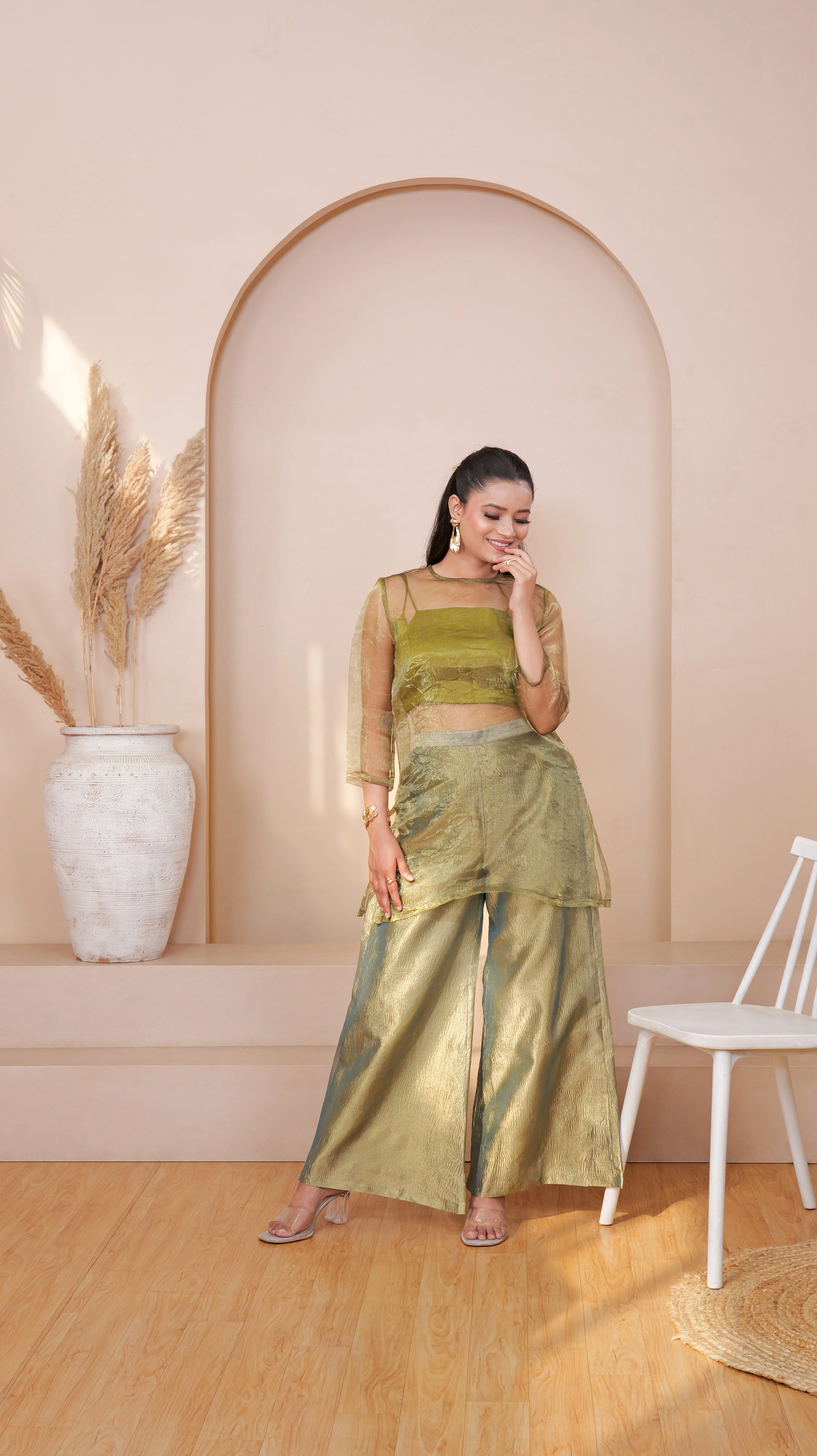 ZYRA TRANSPARENT KURTA SET