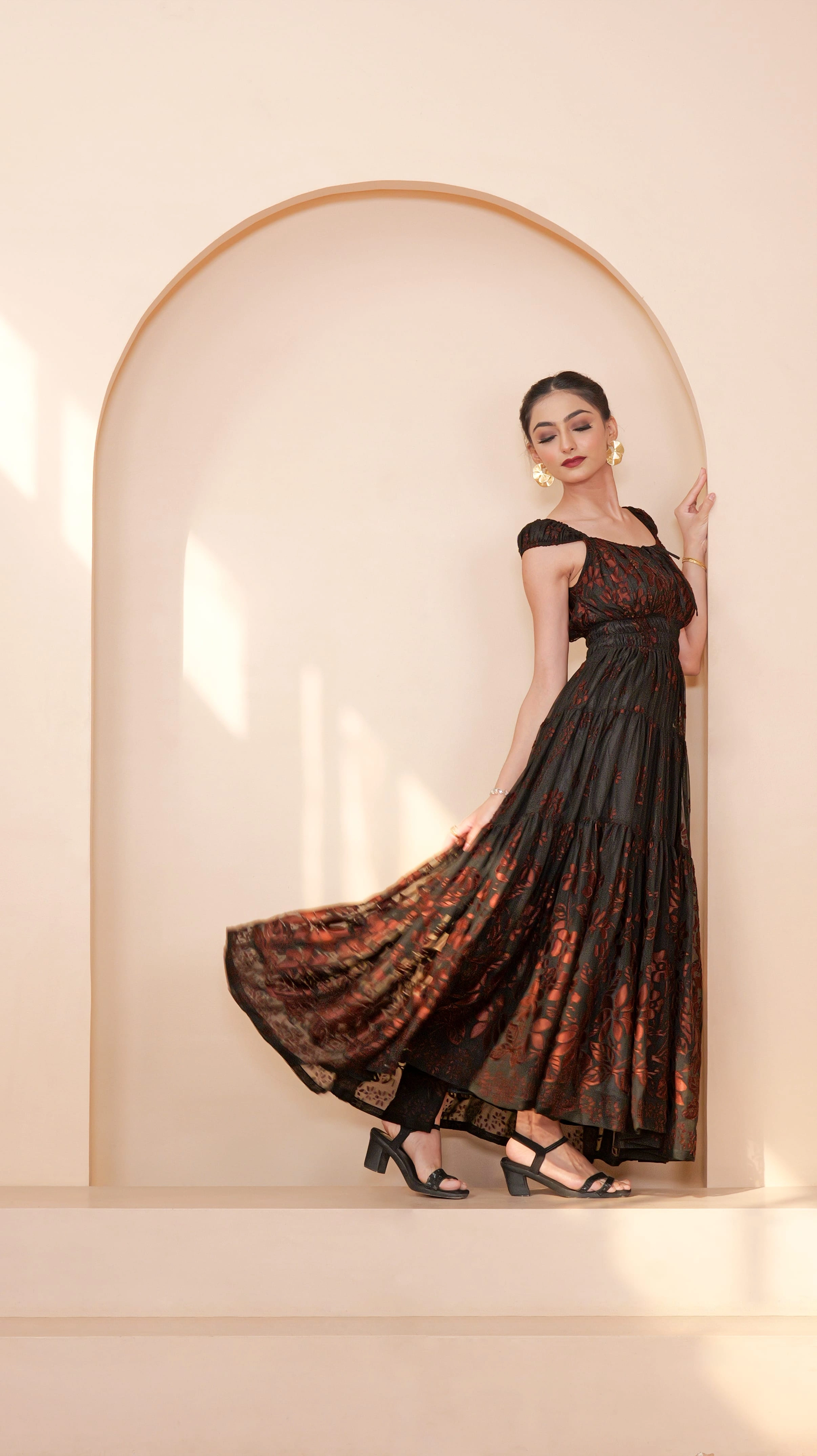 TARAAH JACQUARD DRESS