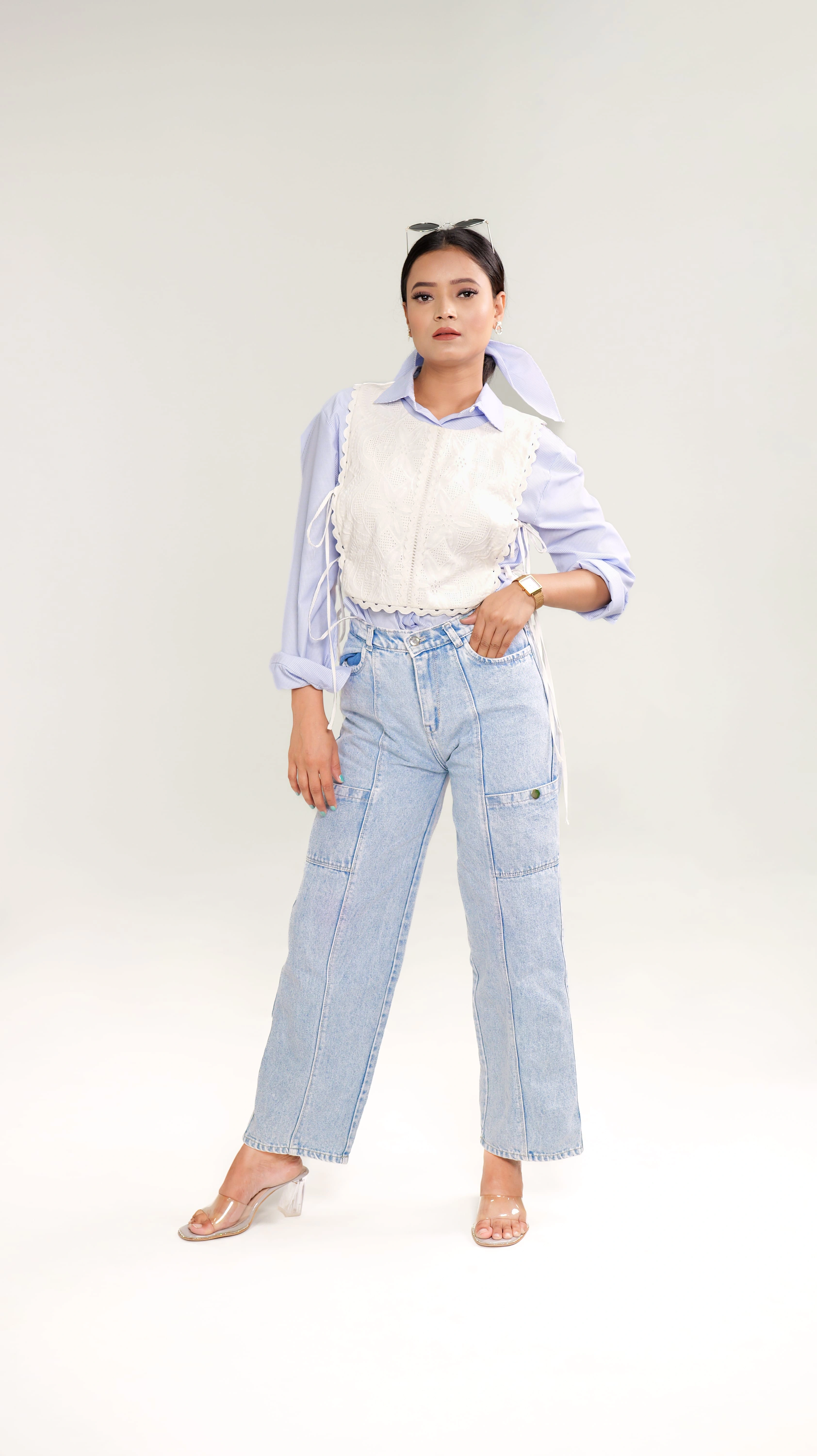 THARA SHIRT WITH CAPE