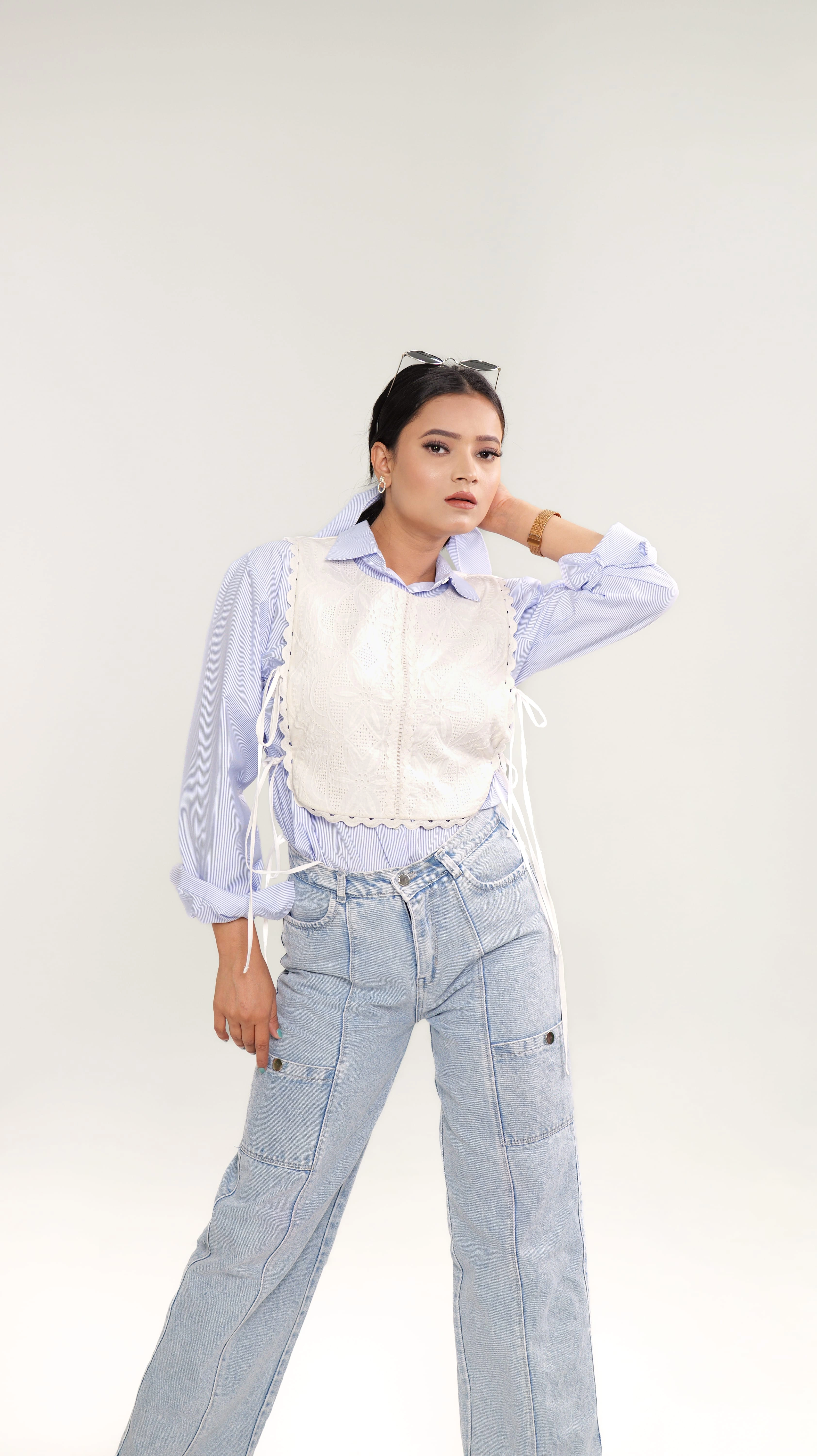 THARA SHIRT WITH CAPE